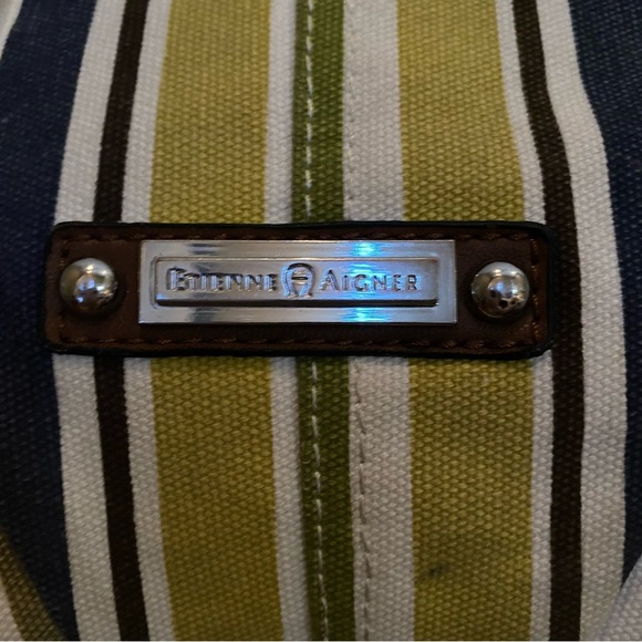 VINTAGE ETIENNE AIGNER CASSIDY CANVAS COLLECTION STYLE COLOR “MULT FABRIC FAMUL” - Picture 11 of 11